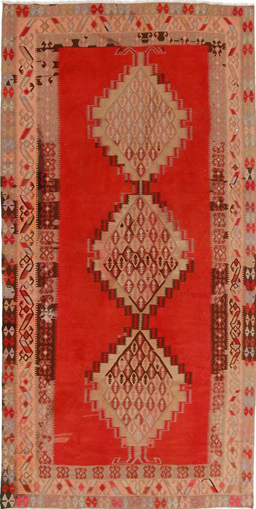 Tapete persa Kilim Fars Azerbaijan Antigo 391x193 391x193, Tapete persa Tecido à mão