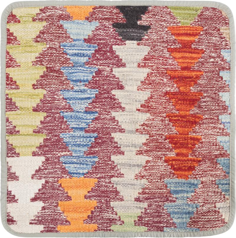 Afghan rug Kilim Afghan Cushion Cover 45x45 45x45, Persian Rug Knotted by hand