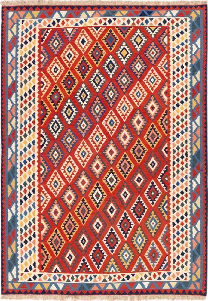Tapis persan Kilim Fars Shiraz 297x213 297x213, Tapis persan Tissé à la main