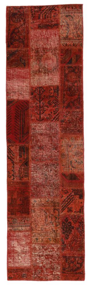 Persisk tæppe Patchwork 261x72 261x72, Persisk tæppe Knyttet i hånden