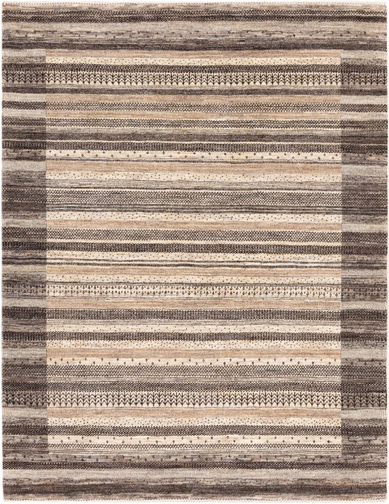 Tapis persan Persan Gabbeh Loribaft Tabiilbaft 196x151 196x151, Tapis persan Noué à la main