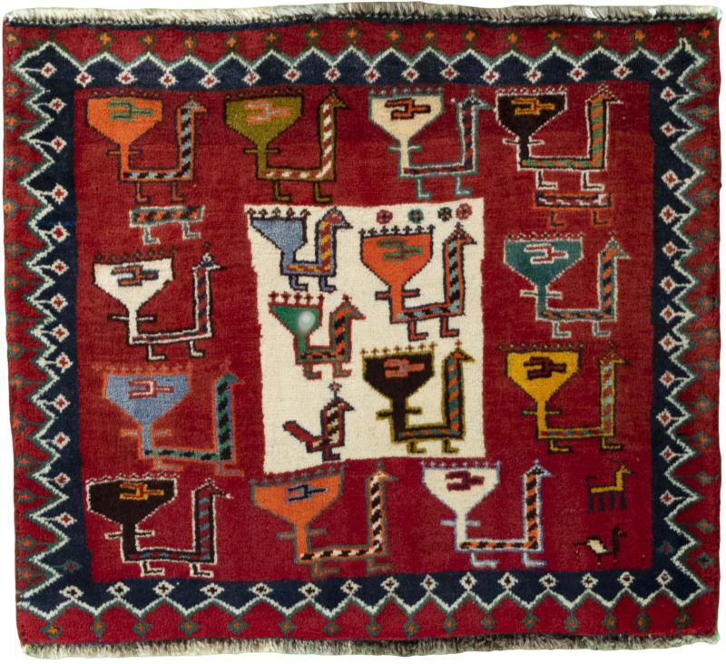 Tappeto persiano Shiraz 55x63 55x63, Tappeto persiano Annodato a mano