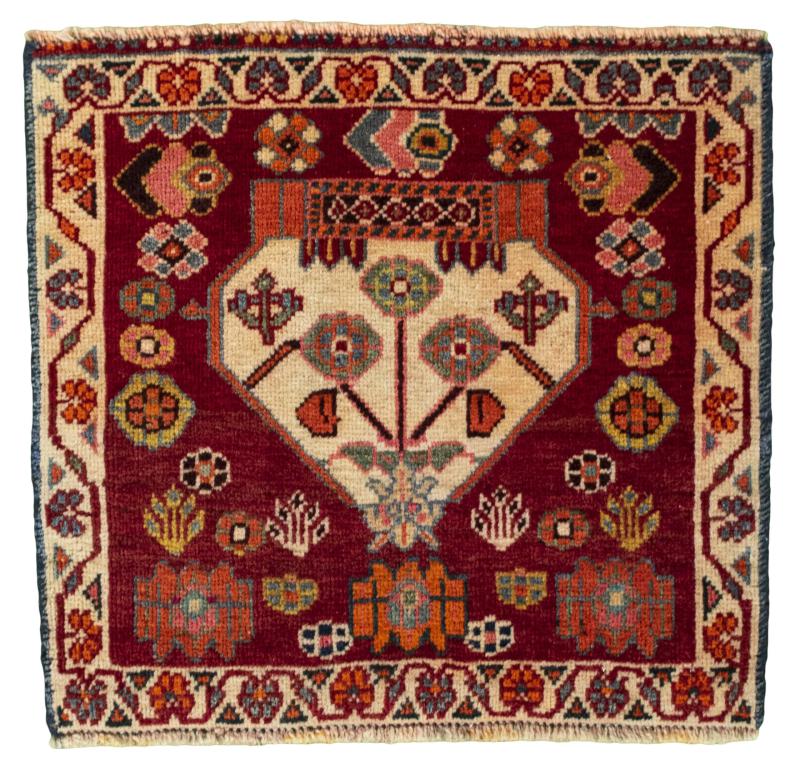 Persian Rug Shiraz 52x56 52x56, Persian Rug Knotted by hand