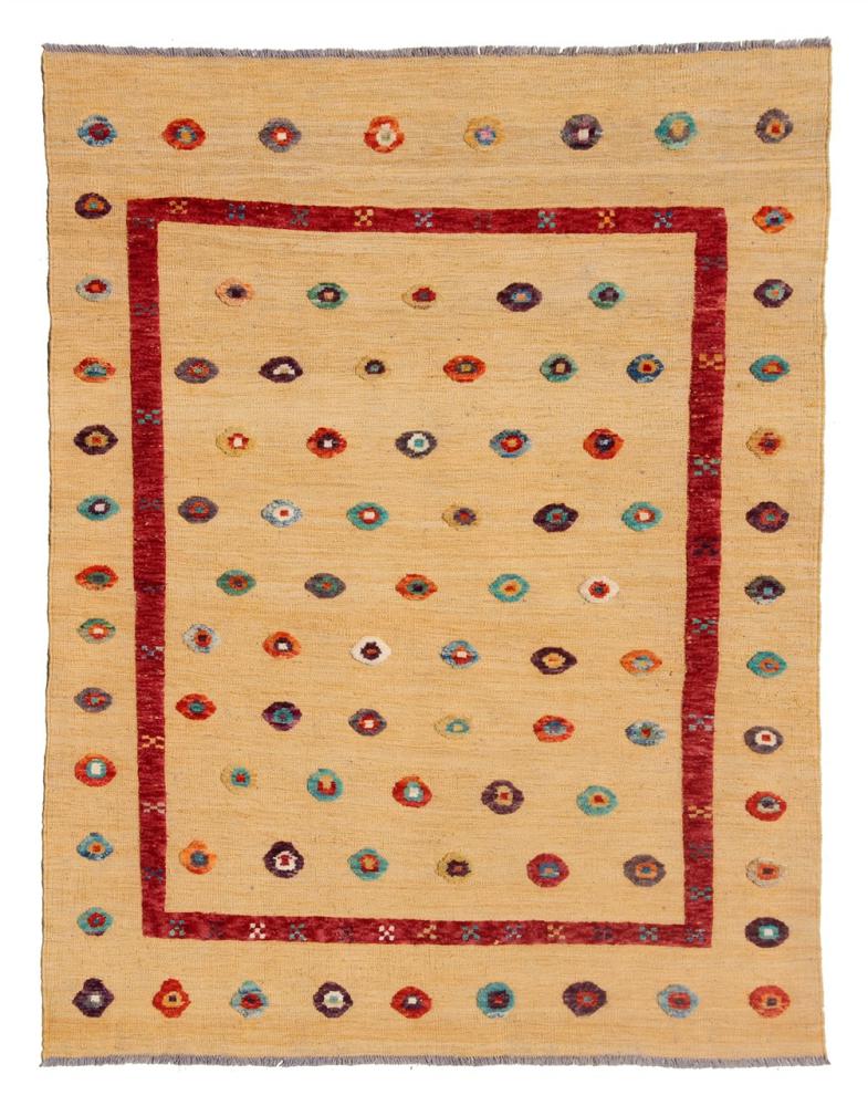 Alfombra afgana Kilim Afghan Nimbaft Edition 198x150 198x150, Alfombra persa Tejido a mano
