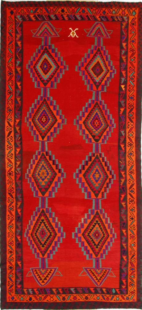 Tapete persa Kilim Fars Azerbaijan Antigo 413x187 413x187, Tapete persa Tecido à mão