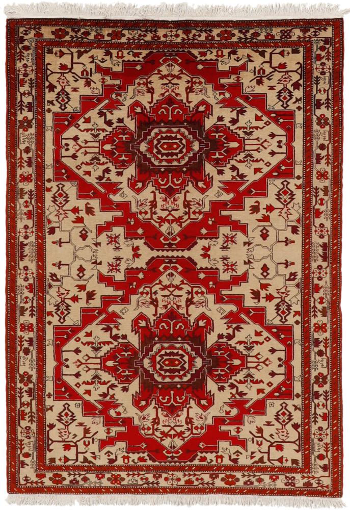 Tapete russo Kazak 246x153 246x153, Tapete persa Atado à mão