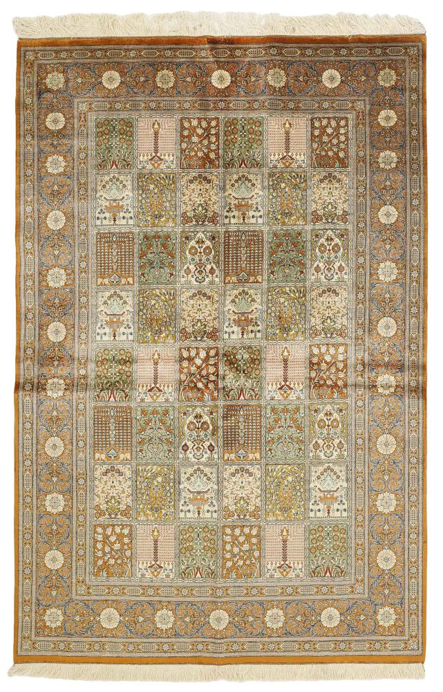 Perzsa szőnyeg Ghom Selyem 6'7"x4'5" 6'7"x4'5", Perzsa szőnyeg Kézzel csomózva