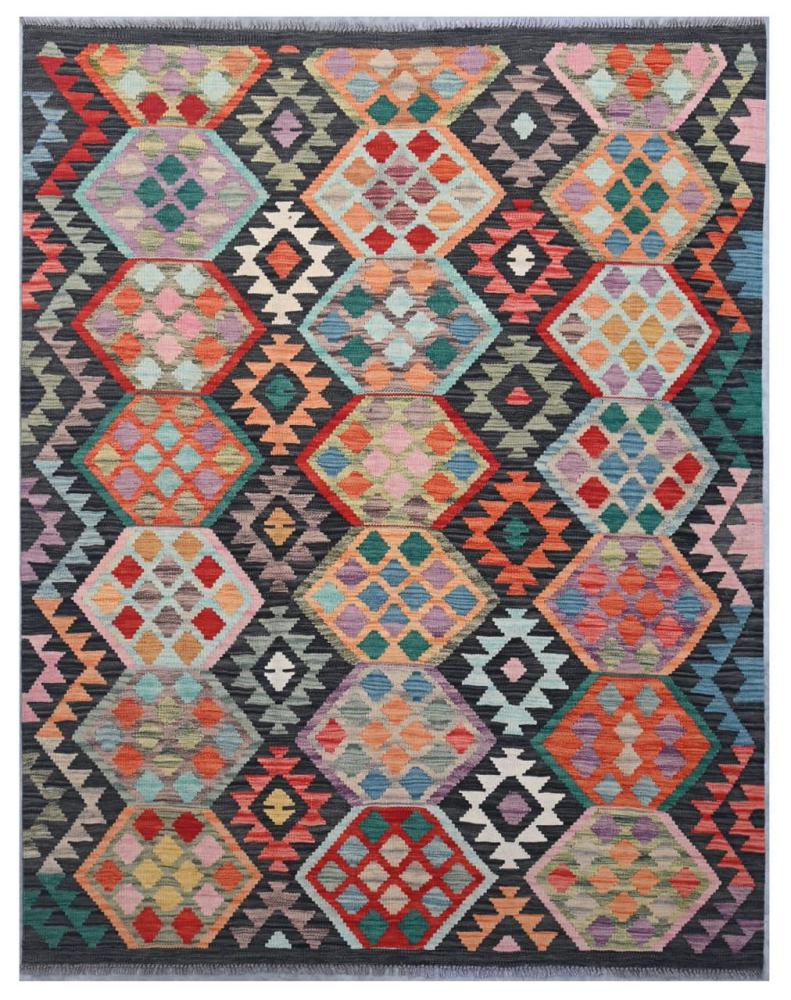 Afghan rug Kilim Afghan 6'6"x5'0" 6'6"x5'0", Persian Rug Woven by hand