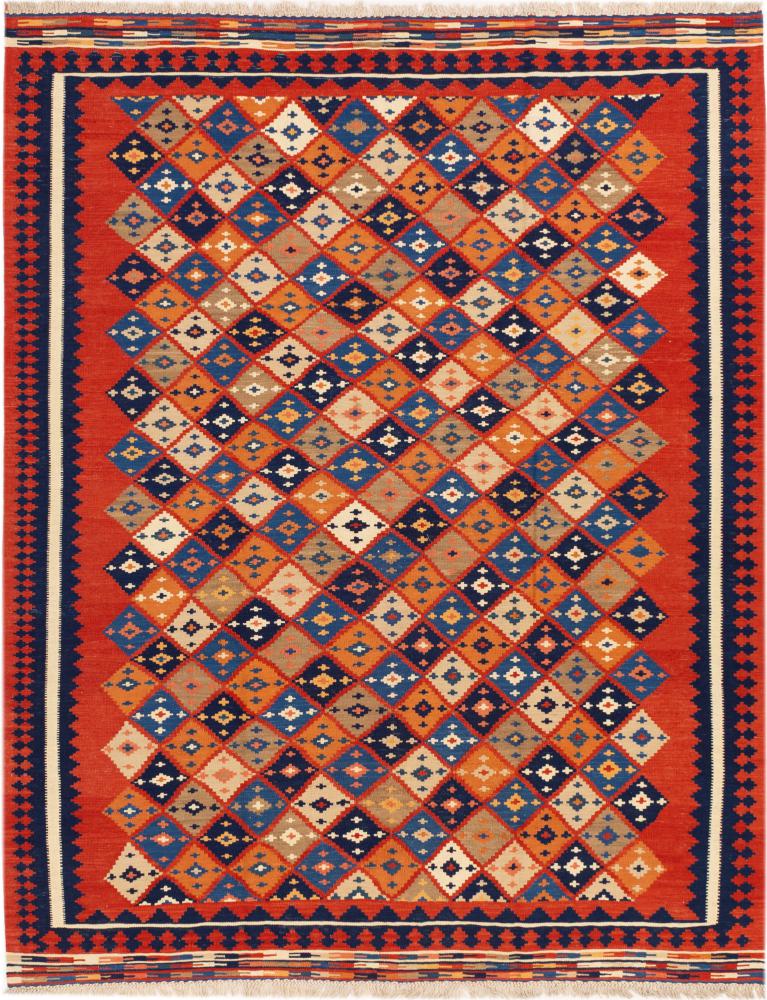 Alfombra persa Kilim Fars Ghashghai 291x231 291x231, Alfombra persa Tejido a mano