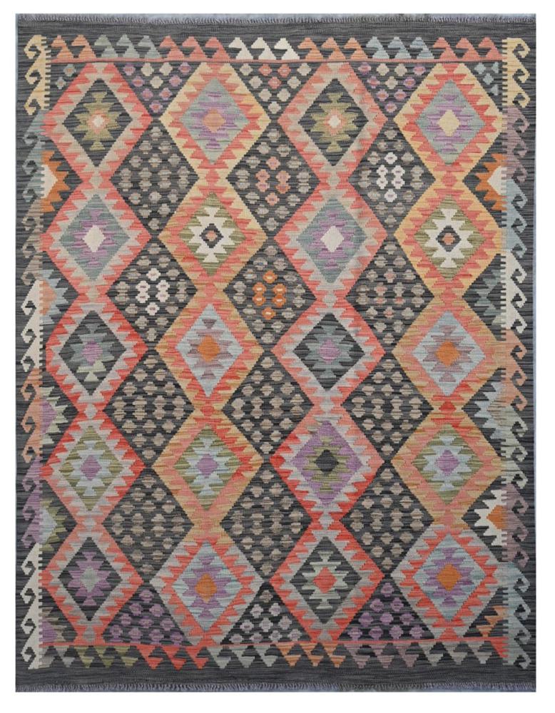 Afghan rug Kilim Afghan 6'6"x5'1" 6'6"x5'1", Persian Rug Woven by hand