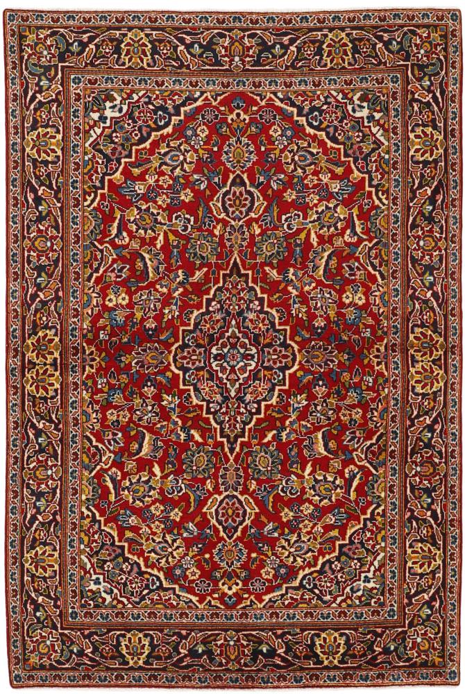 Tapis persan Keshan 203x132 203x132, Tapis persan Noué à la main