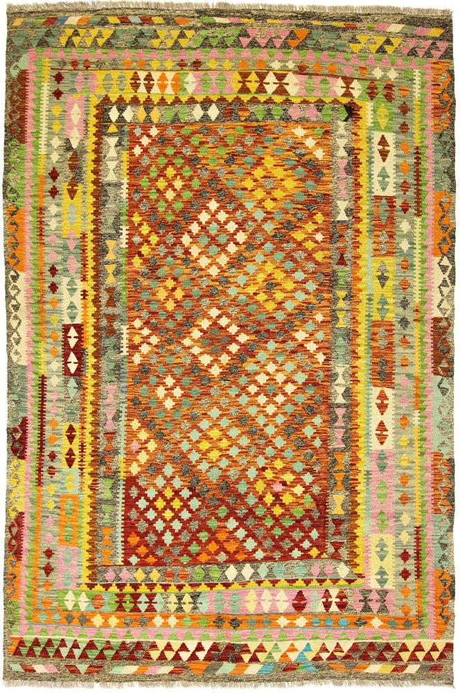 Afghan rug Kilim Afghan Heritage 10'2"x6'11" 10'2"x6'11", Persian Rug Woven by hand