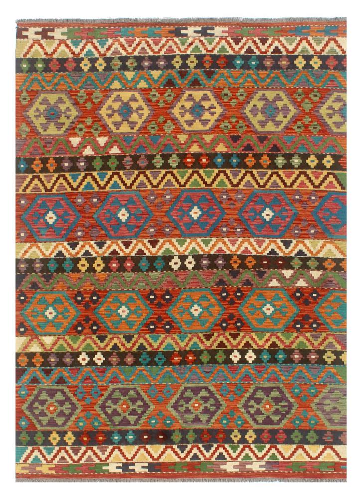 Afghan rug Kilim Afghan 8'0"x6'0" 8'0"x6'0", Persian Rug Woven by hand