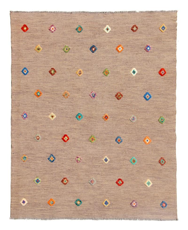 Alfombra afgana Kilim Afghan Nimbaft Edition 197x157 197x157, Alfombra persa Tejido a mano
