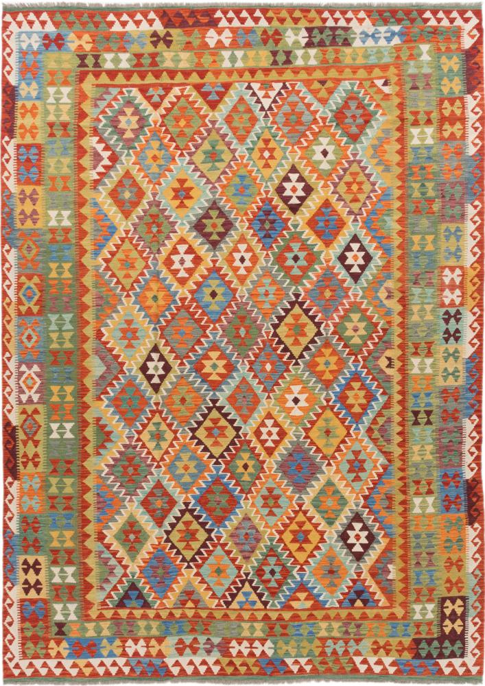 Tapete afegão Kilim Afegão 365x259 365x259, Tapete persa Tecido à mão