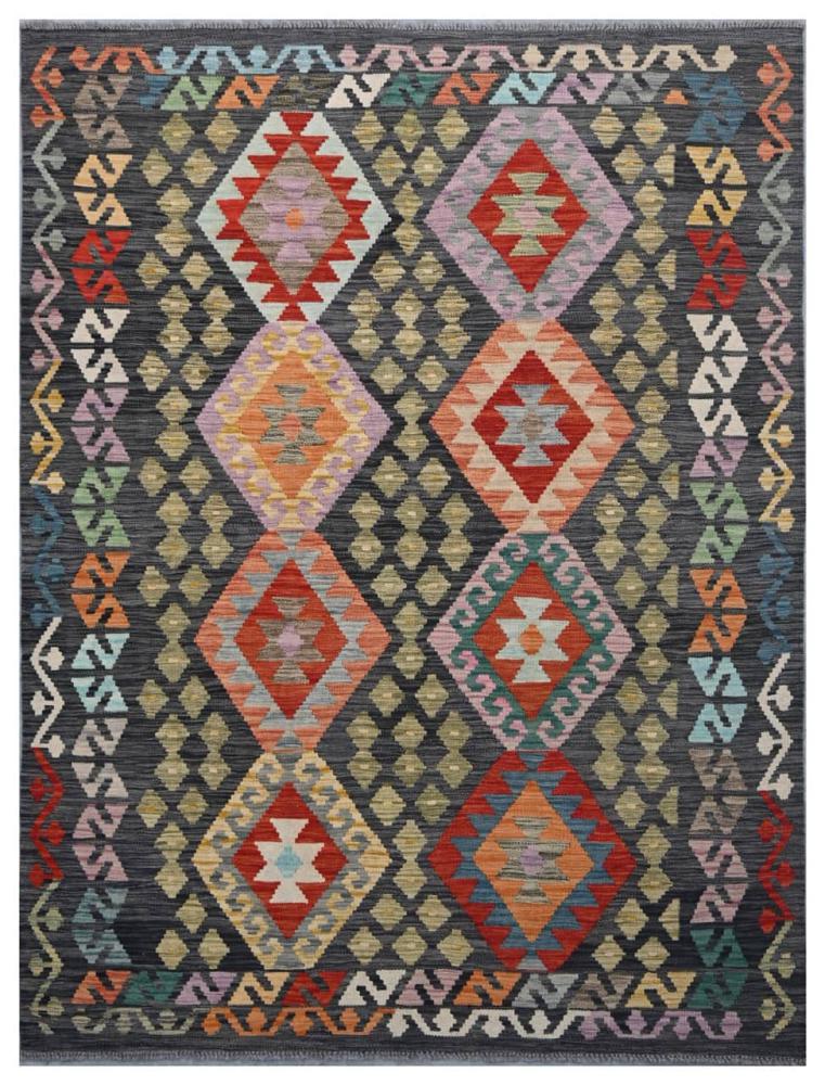 Afghan rug Kilim Afghan 6'9"x5'0" 6'9"x5'0", Persian Rug Woven by hand