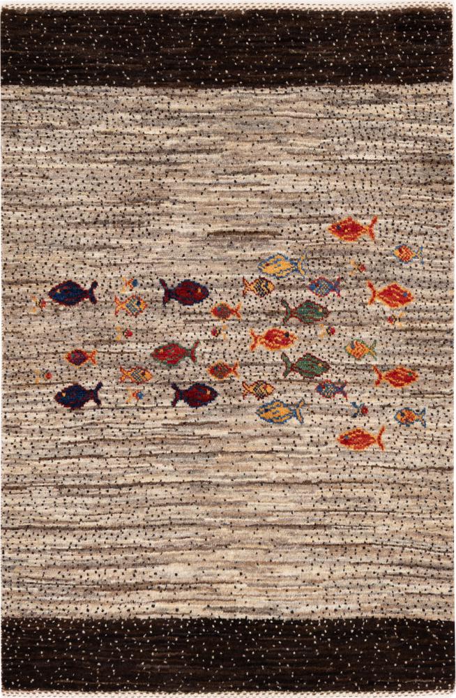 Perzisch tapijt Perzisch Gabbeh Loribaft Tabiibaft 122x82 122x82, Perzisch tapijt Handgeknoopte