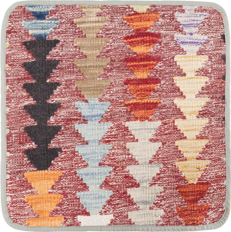Afghanischer Teppich Kelim Afghan Kissenbezug 1'6"x1'6" 1'6"x1'6", Perserteppich Handgeknüpft