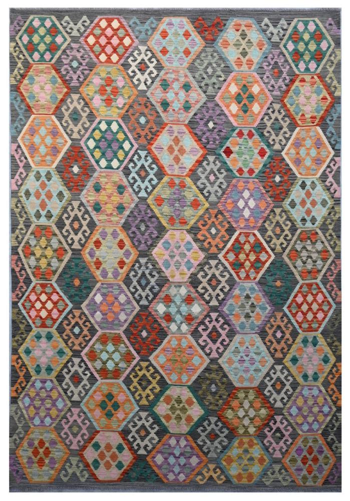 Afghan rug Kilim Afghan 9'9"x6'9" 9'9"x6'9", Persian Rug Woven by hand