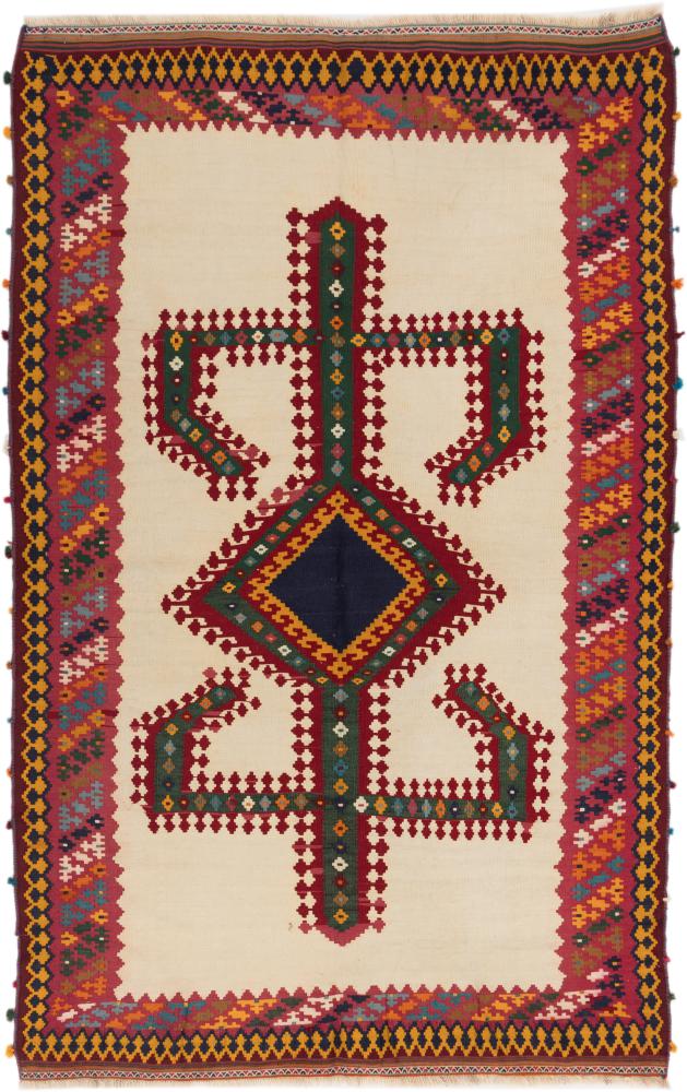 Persian Rug Kalim Fars Old 241x150 241x150, Persian Rug Knotted by hand