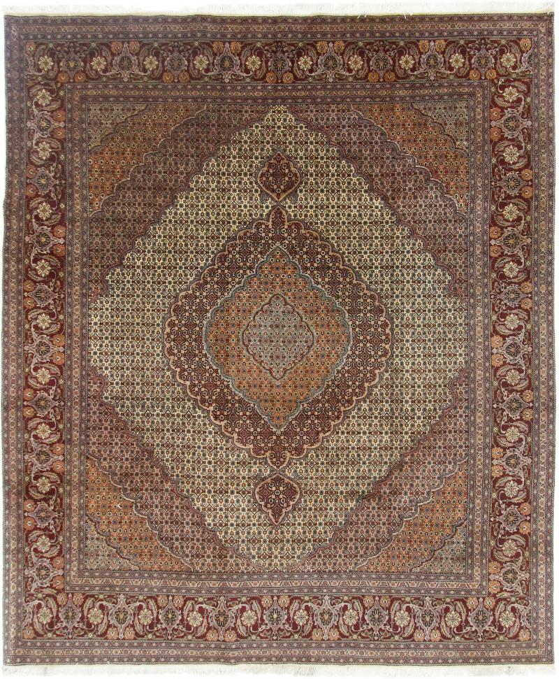 Tapete persa Tabriz 298x249 298x249, Tapete persa Atado à mão