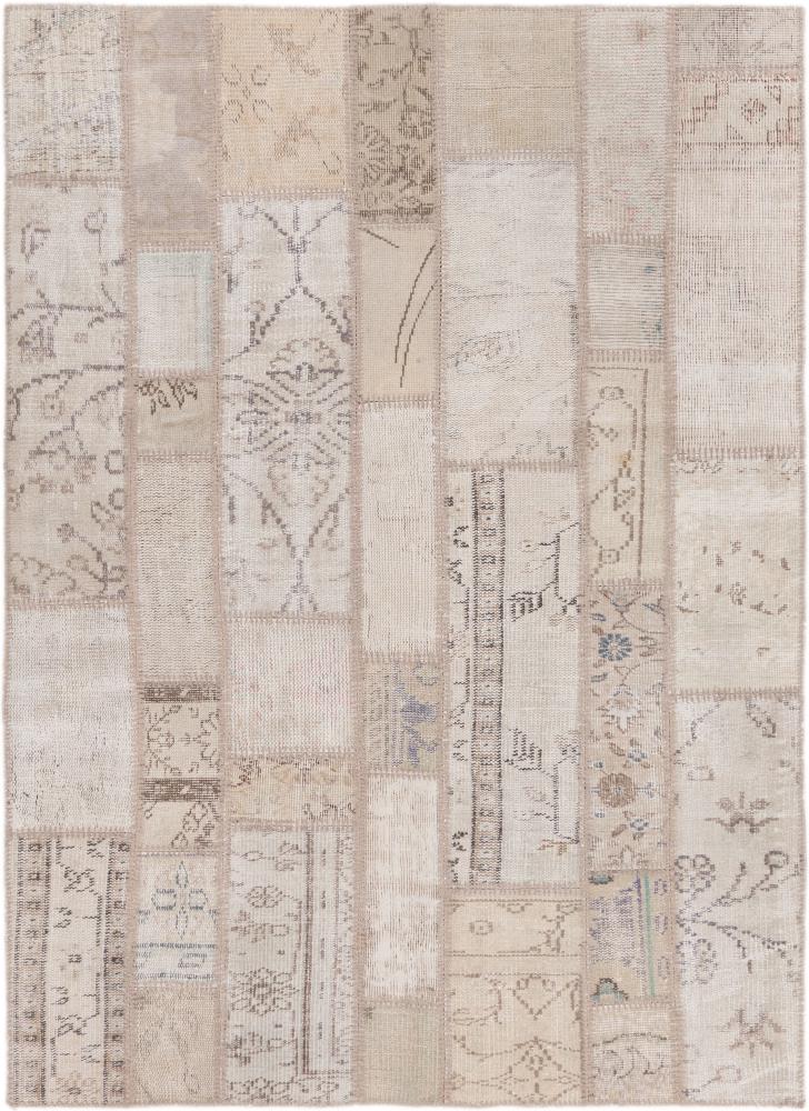 Persisk matta Patchwork 195x140 195x140, Persisk matta Knuten för hand