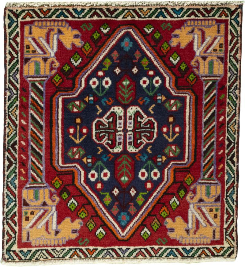 Tappeto persiano Shiraz 58x56 58x56, Tappeto persiano Annodato a mano