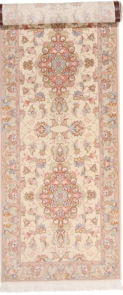 Tapis persan Tabriz 50Raj 340x95 340x95, Tapis persan Noué à la main