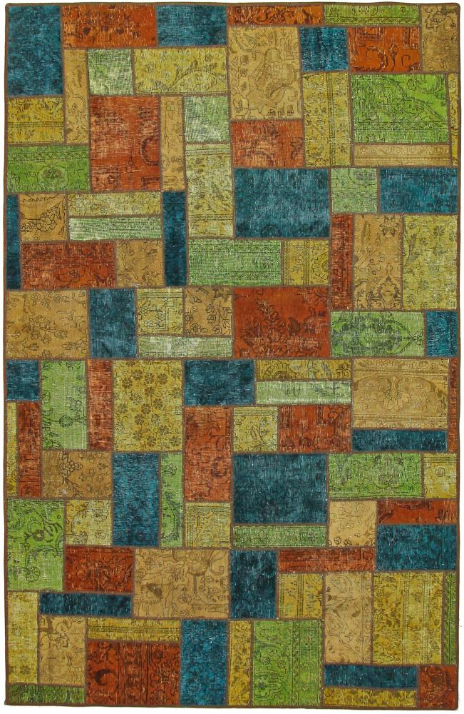 Tapete persa Patchwork 299x193 299x193, Tapete persa Atado à mão