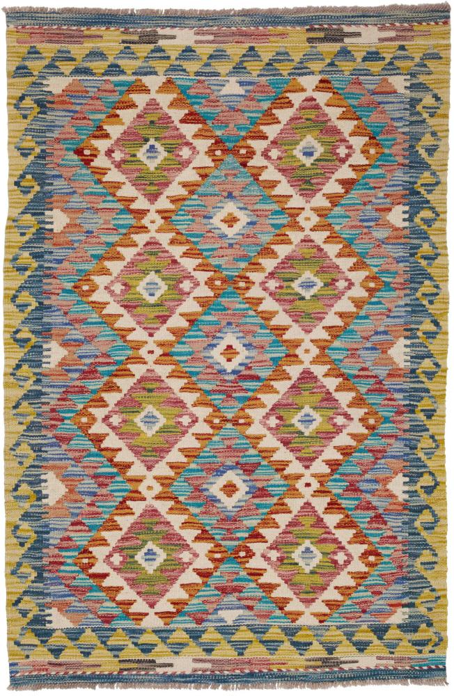 Tapete afegão Kilim Afegão 151x99 151x99, Tapete persa Tecido à mão