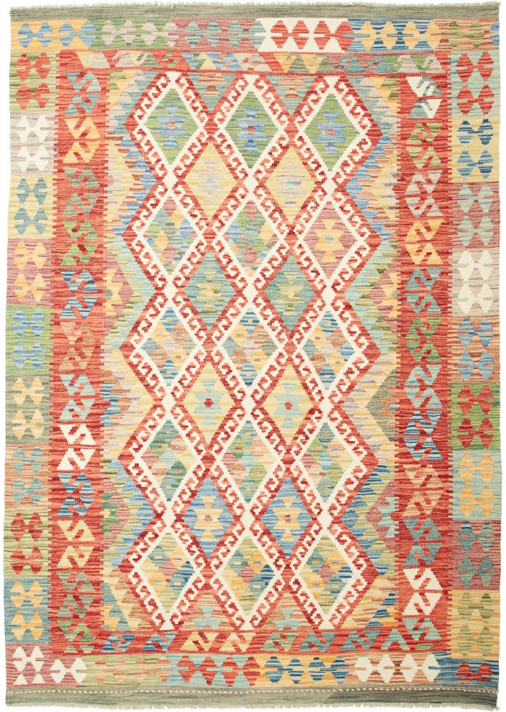 Tapis afghan Kilim  Afghan 236x171 236x171, Tapis persan Tissé à la main