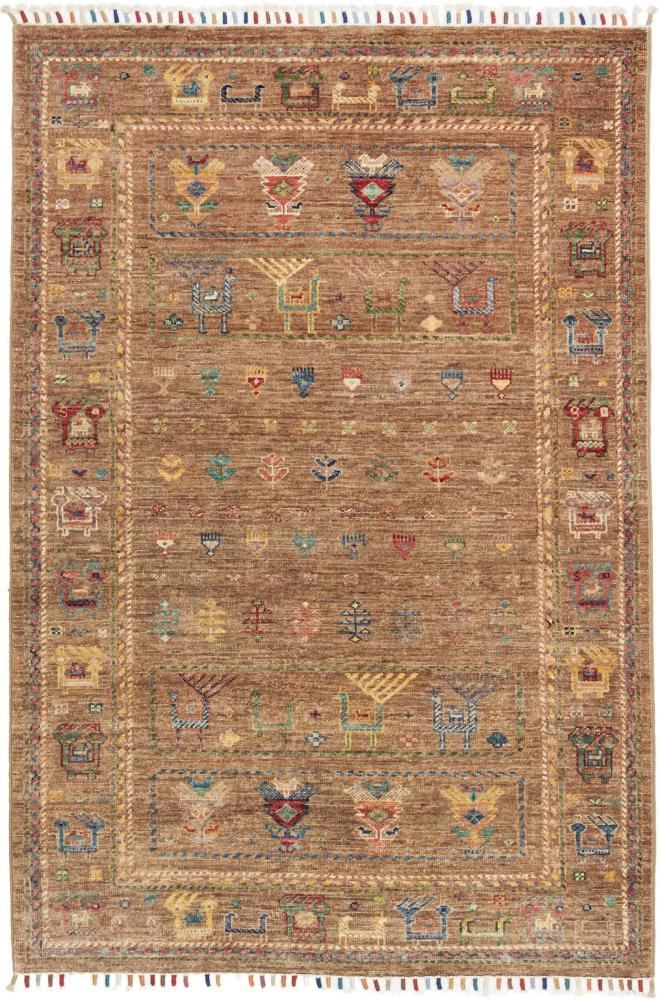 Pakistani rug Arijana Shaal 5'0"x3'3" 5'0"x3'3", Persian rug Hand-knotted
