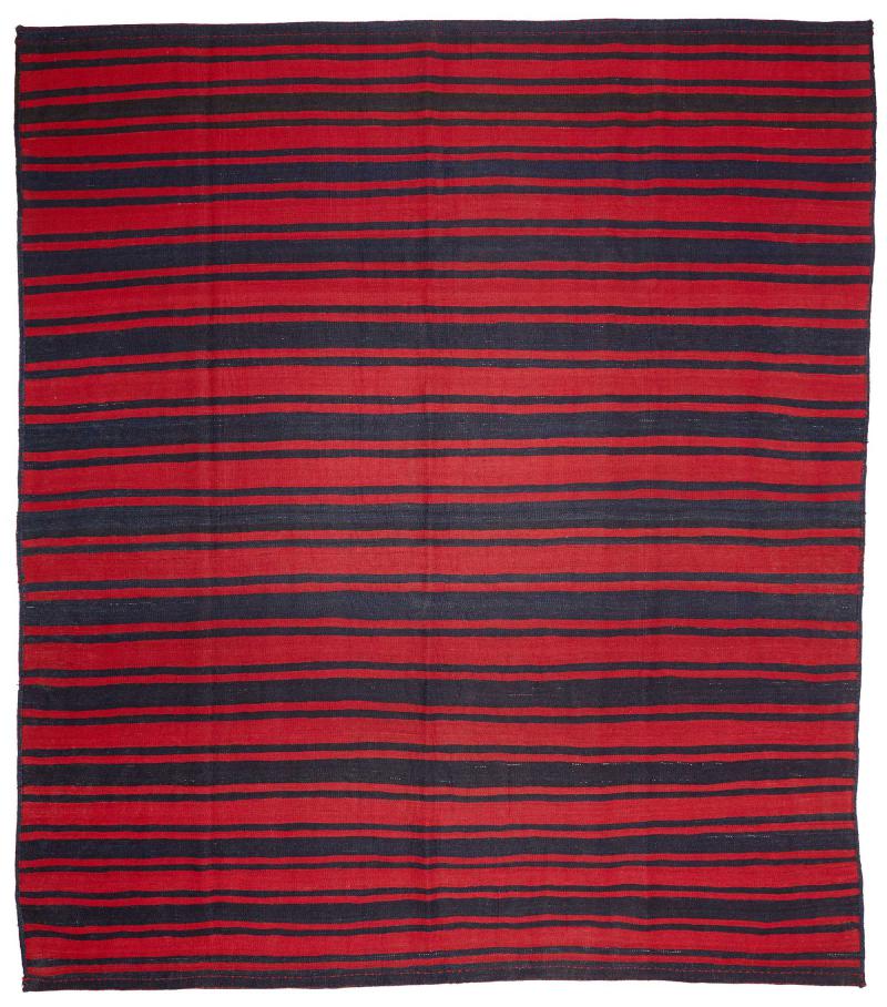 Persian Rug Kilim Fars Antique 9'7"x9'1" 9'7"x9'1", Persian Rug Woven by hand