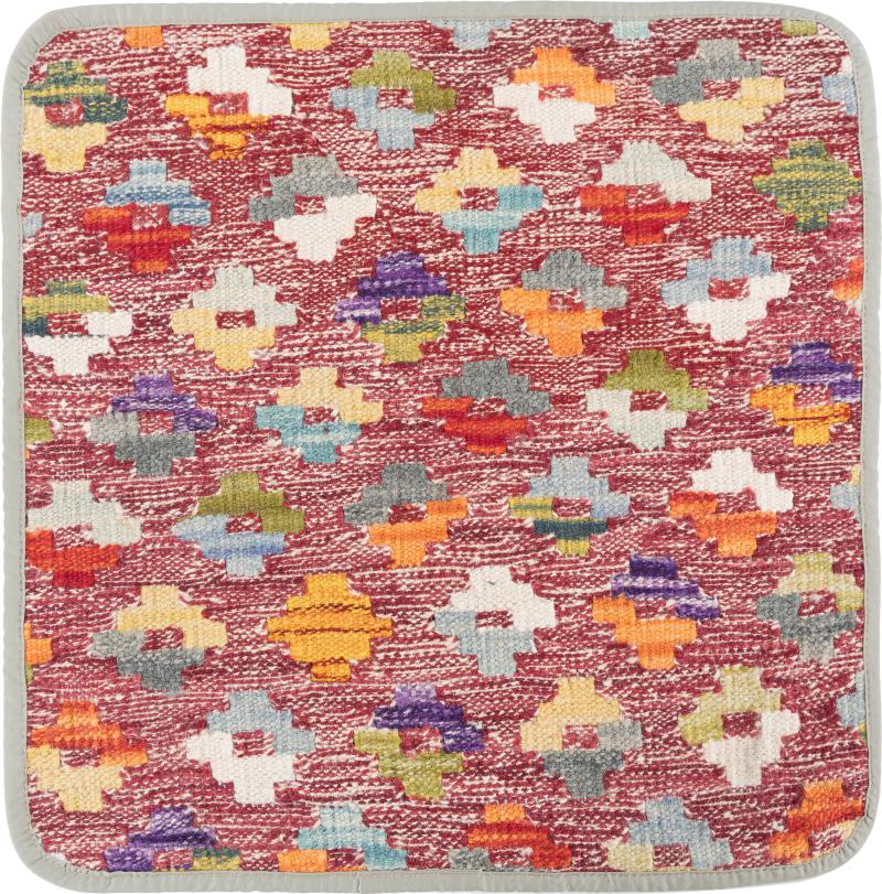 Afghanischer Teppich Kelim Afghan Kissenbezug 1'6"x1'6" 1'6"x1'6", Perserteppich Handgeknüpft