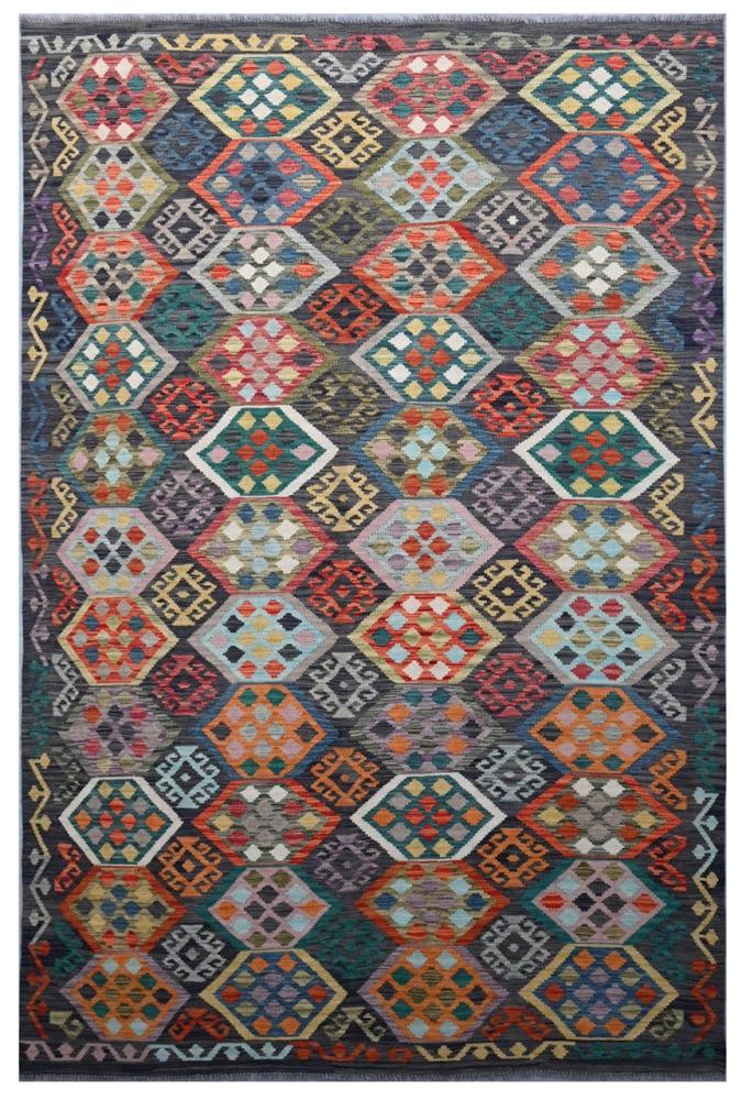 Afghan rug Kilim Afghan 9'11"x6'6" 9'11"x6'6", Persian Rug Woven by hand