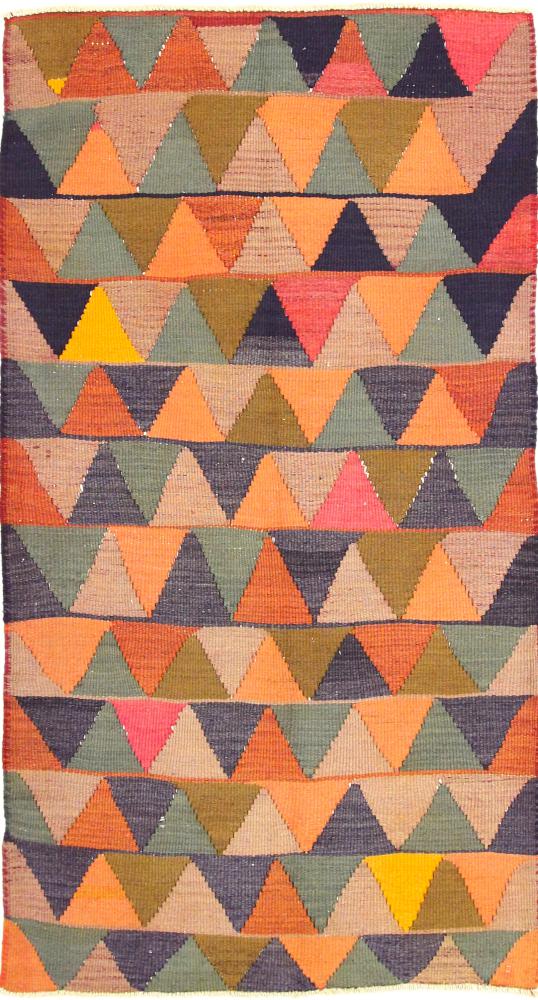 Persisk tæppe Kelim Fars 263x144 263x144, Persisk tæppe Håndvævet