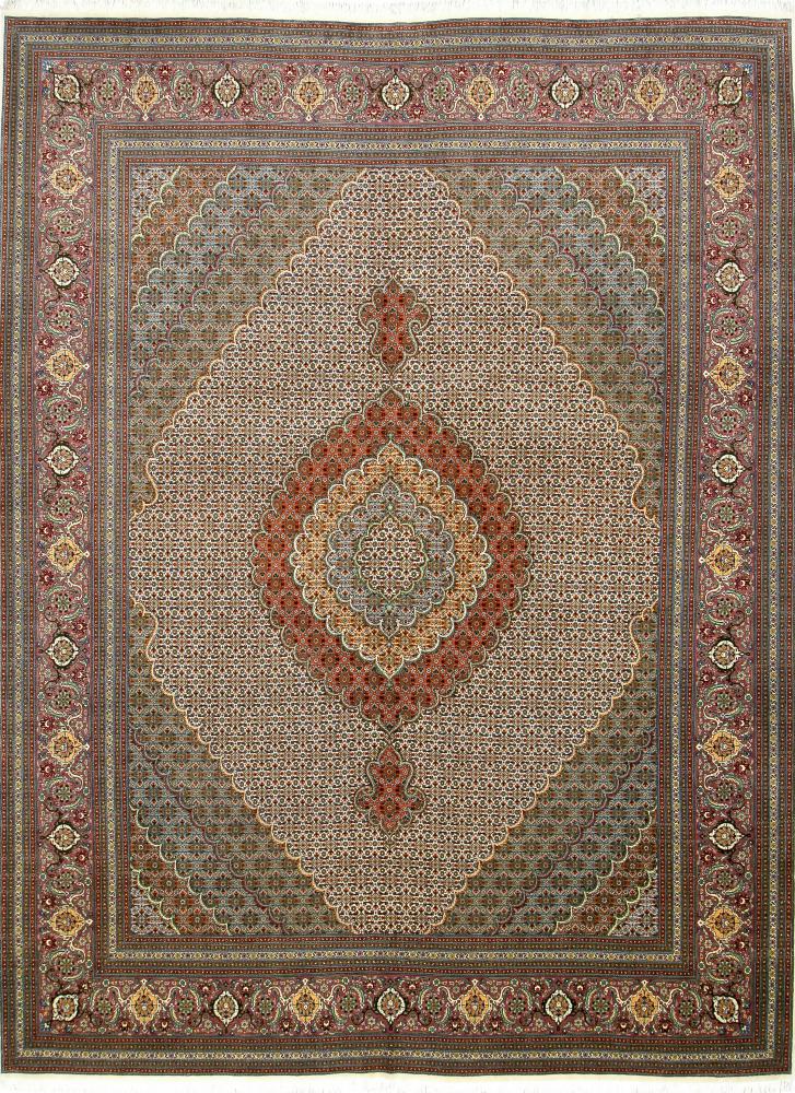 Tapete persa Tabriz Mahi 50Raj 369x256 369x256, Tapete persa Atado à mão