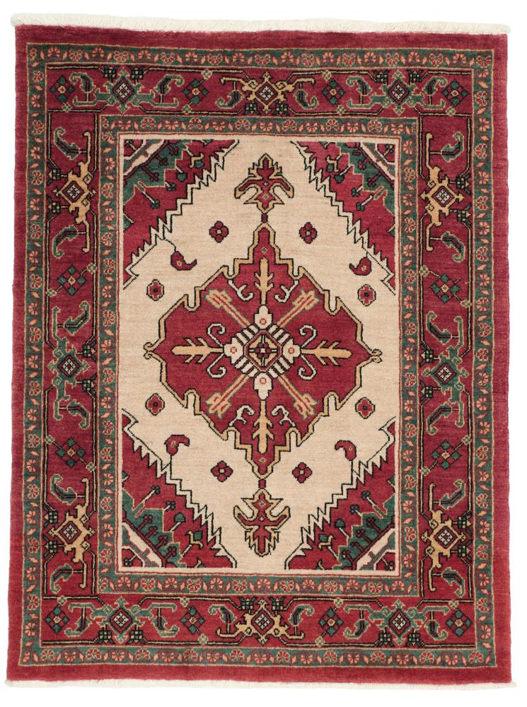 Tapis persan Heriz 144x111 144x111, Tapis persan Noué à la main