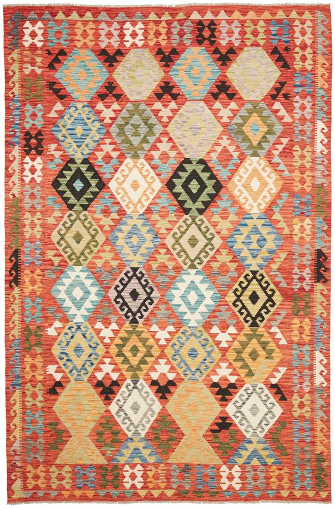 Afghansk teppe Kelim Afghan 303x200 303x200, Persisk teppe Handwoven 