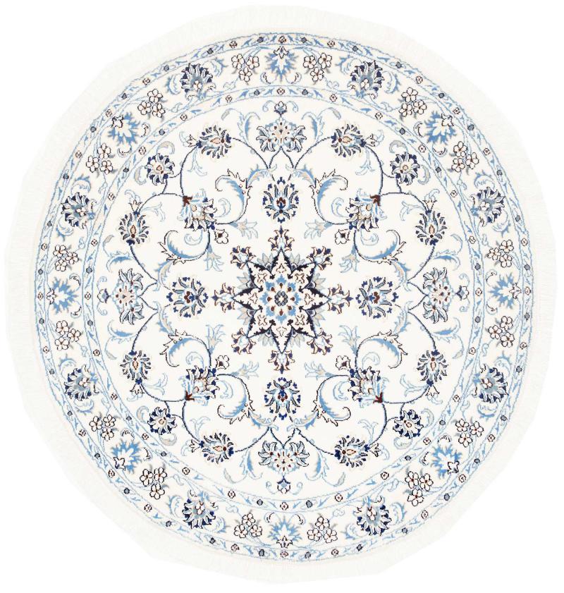 Alfombra persa Nain 151x144 151x144, Alfombra persa Anudado a mano