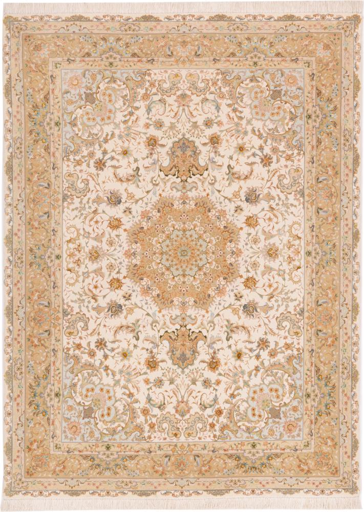 Alfombra persa Tabriz 60Raj Urdimbre de Seda 203x150 203x150, Alfombra persa Anudado a mano
