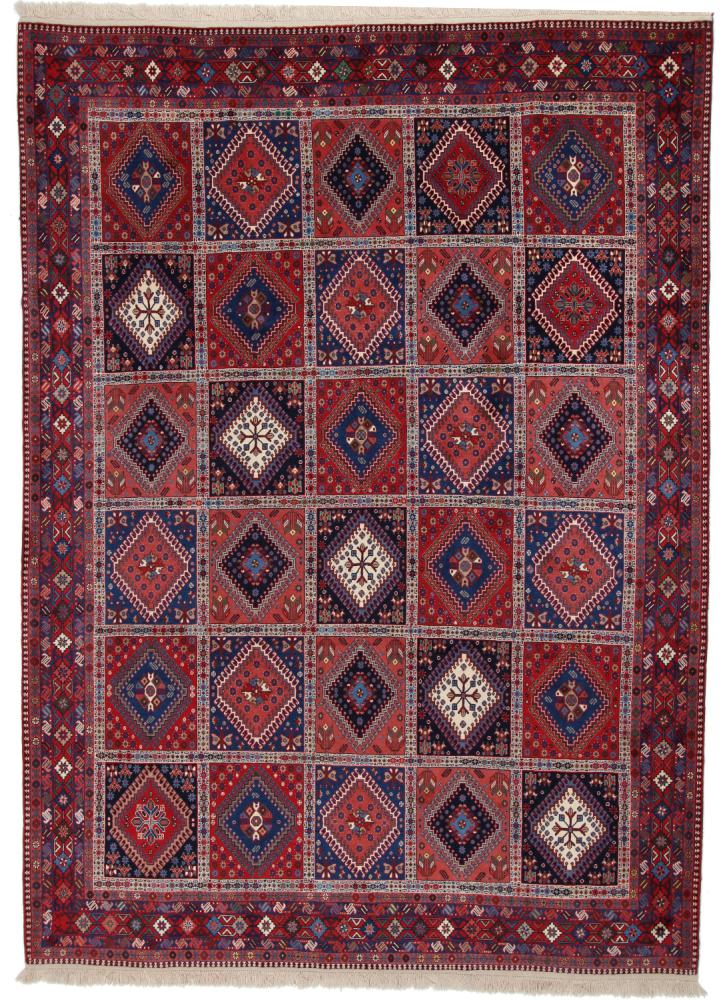 Persisk tæppe Yalameh 347x251 347x251, Persisk tæppe Knyttet i hånden