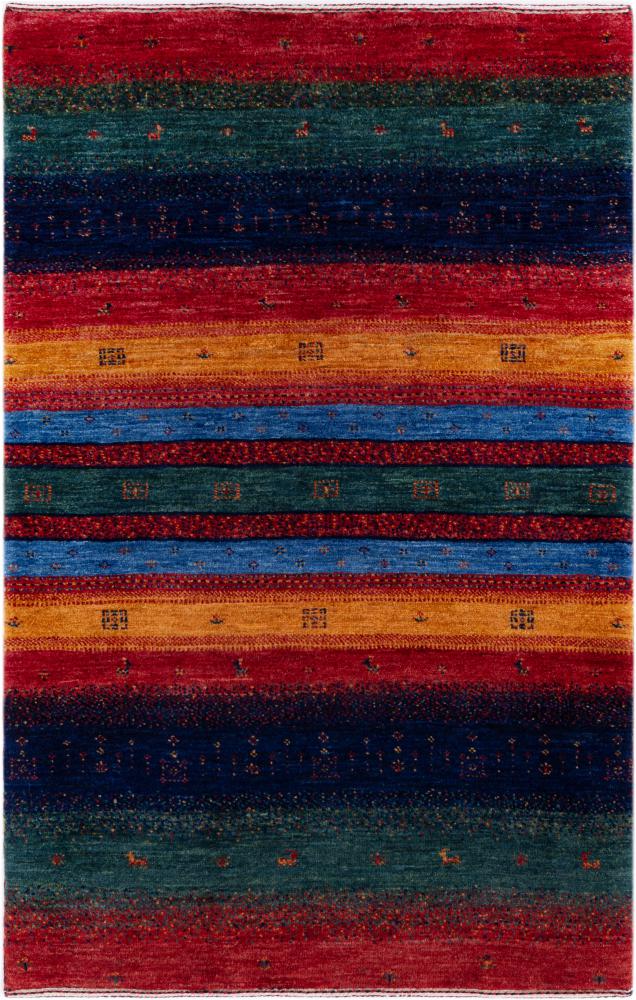 Tapis persan Persan Gabbeh Loribaft Essence 124x79 124x79, Tapis persan Noué à la main
