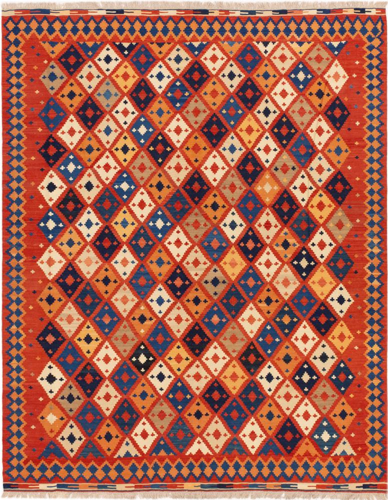 Alfombra persa Kilim Fars Ghashghai 291x234 291x234, Alfombra persa Tejido a mano