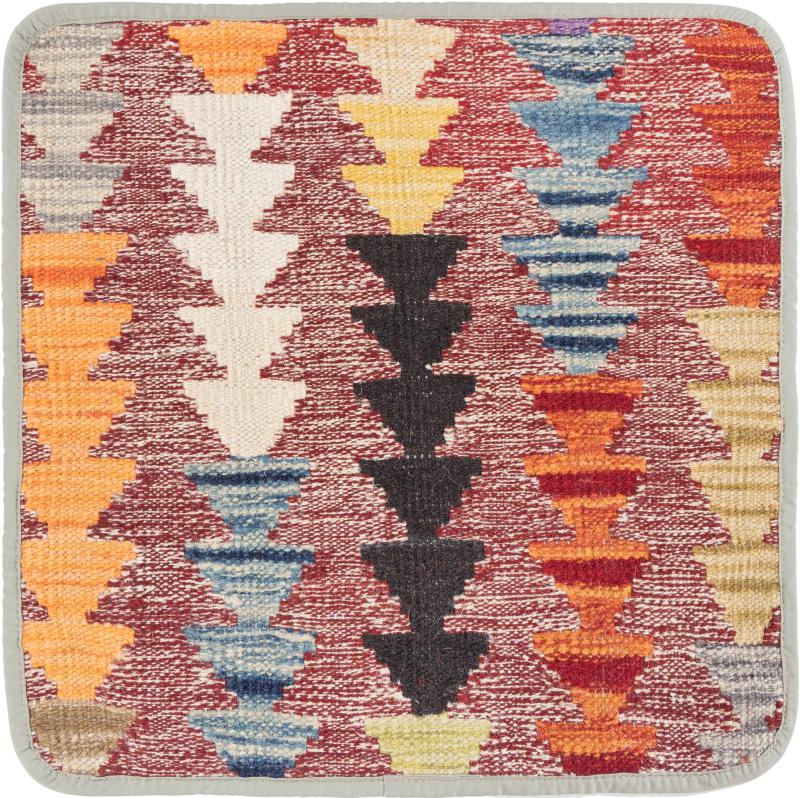 Afghanischer Teppich Kelim Afghan Kissenbezug 1'6"x1'6" 1'6"x1'6", Perserteppich Handgeknüpft