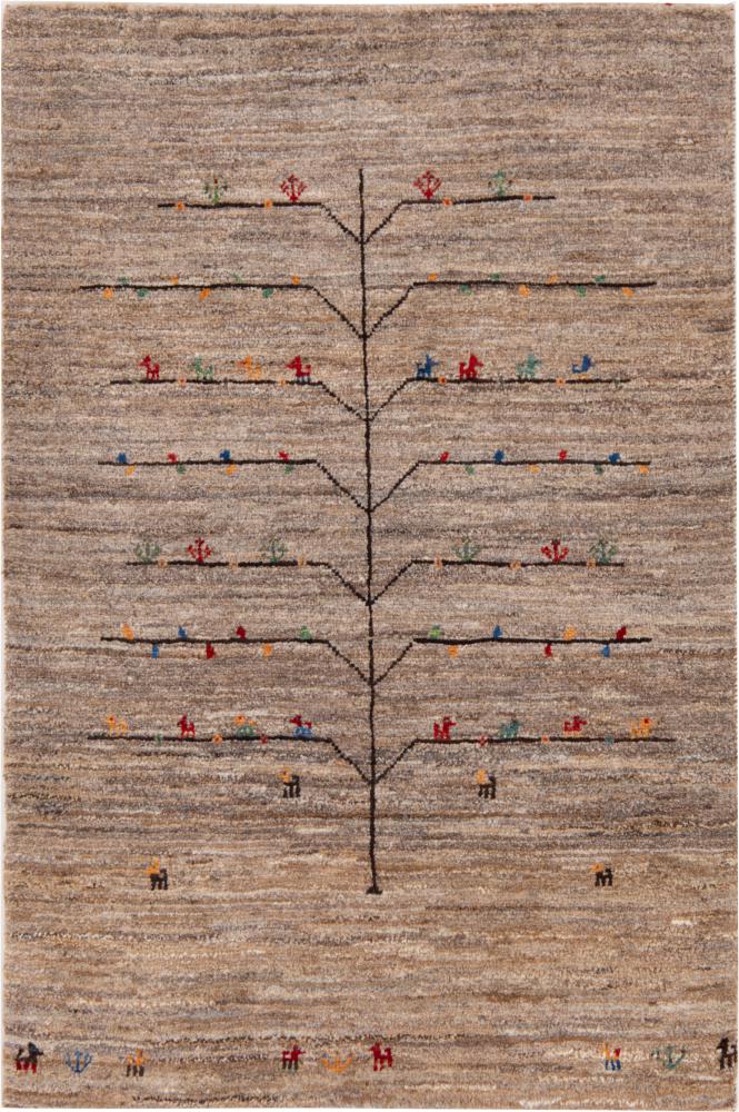 Persisk teppe Persia Gabbeh Nomad 126x84 126x84, Persisk teppe Knyttet for hånd