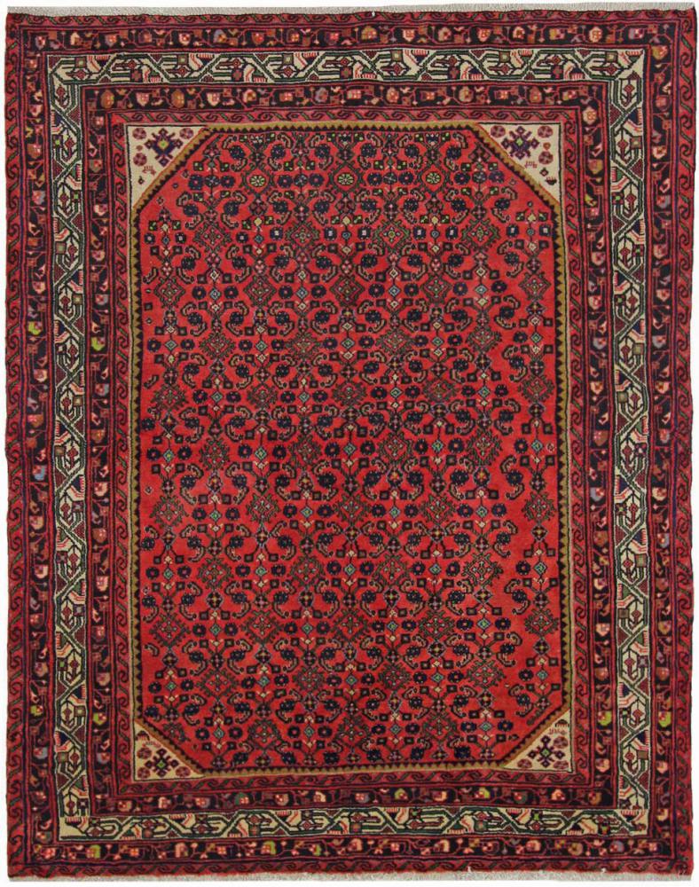 Persisk tæppe Hosseinabad 189x151 189x151, Persisk tæppe Knyttet i hånden