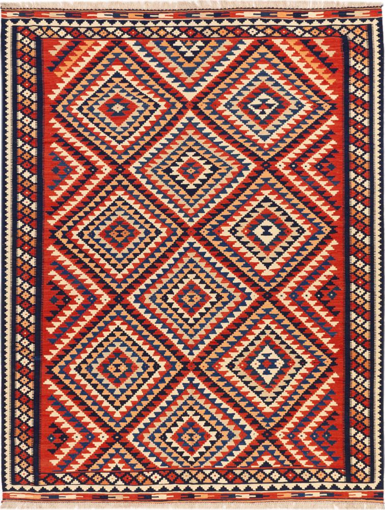 Alfombra persa Kilim Fars Ghashghai 291x224 291x224, Alfombra persa Tejido a mano