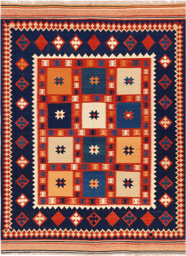 Perzisch tapijt Kilim Fars Ghashghai 291x219 291x219, Perzisch tapijt Handgeweven