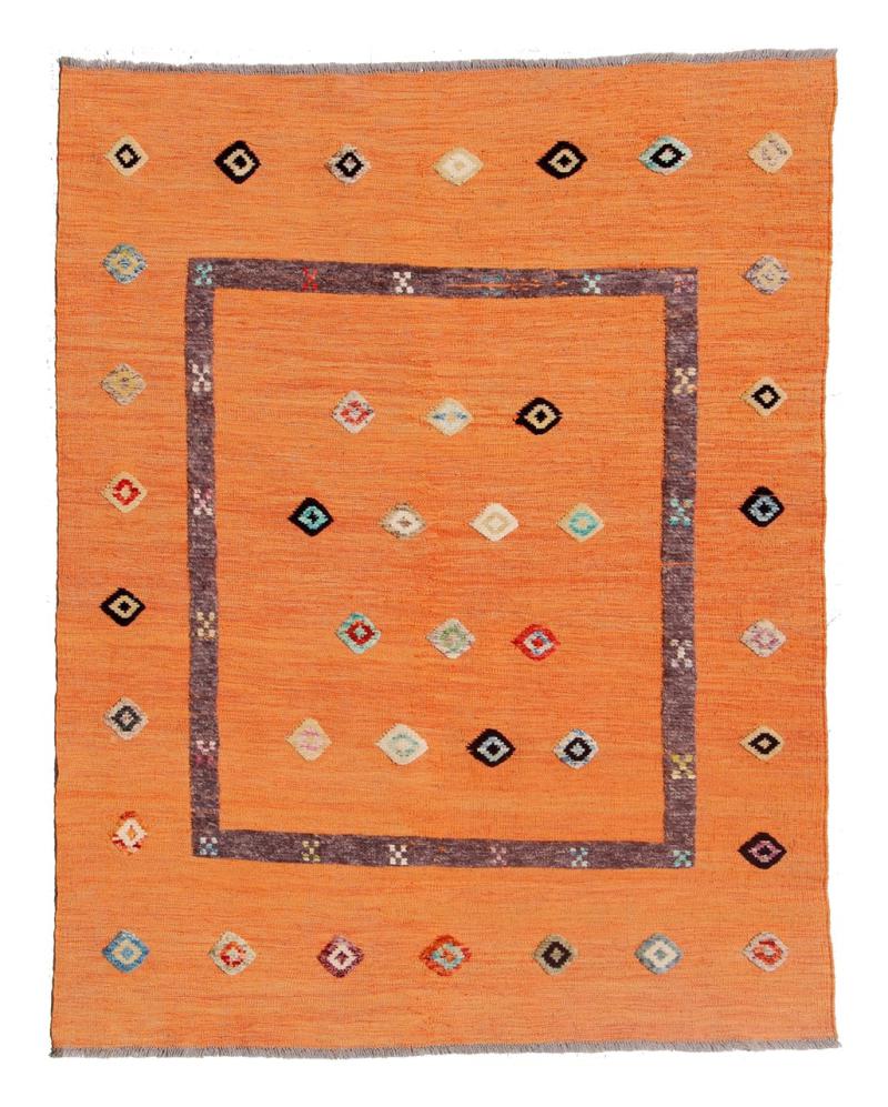 Alfombra afgana Kilim Afghan Nimbaft Edition 194x153 194x153, Alfombra persa Tejido a mano